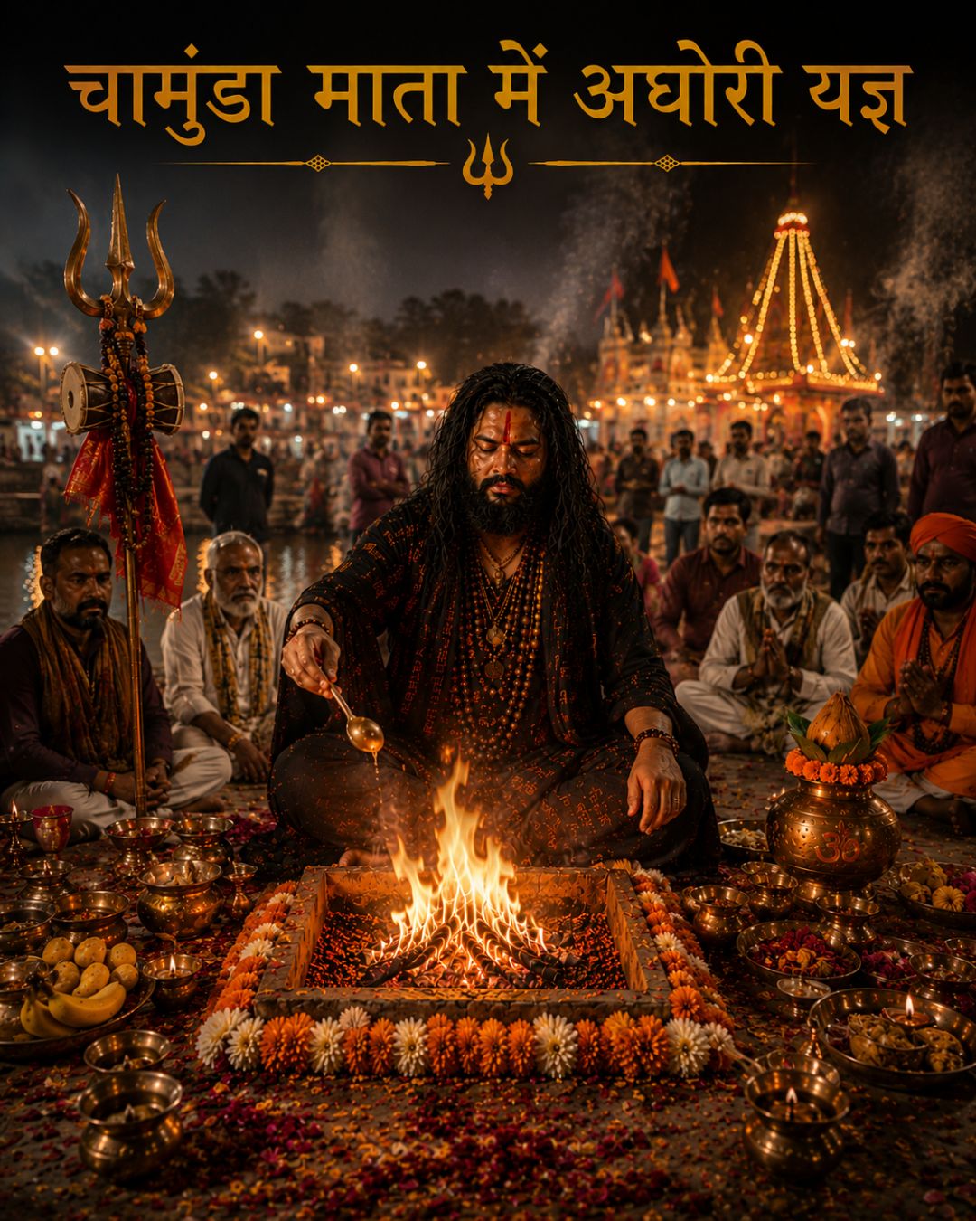 चामुंडा माता में अघोरी यज्ञ