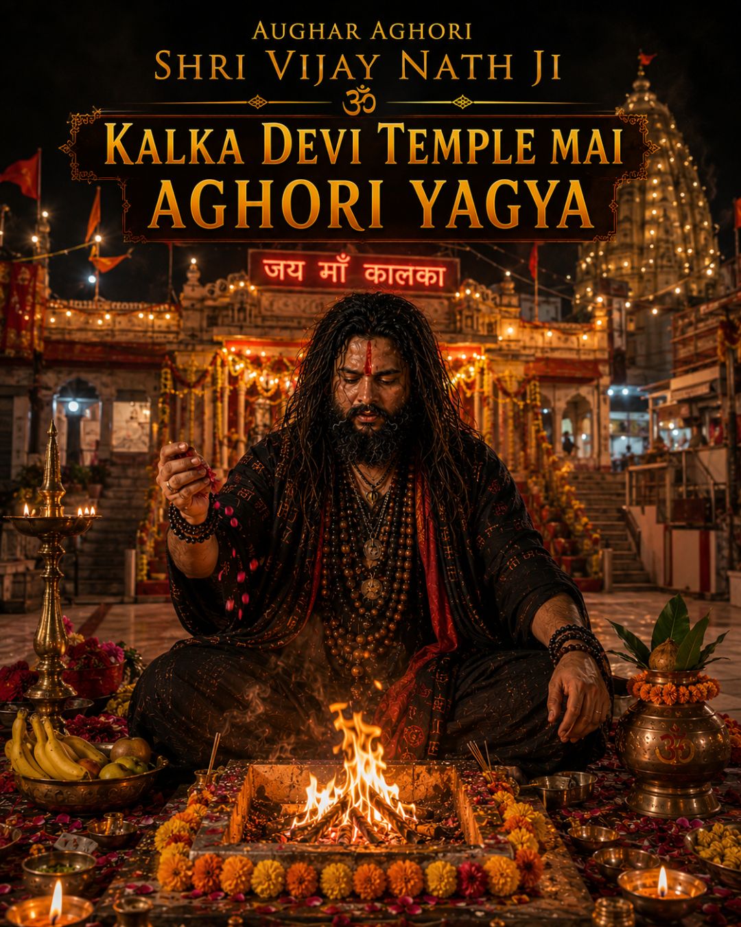 कालका देवी में अघोरी यज्ञ